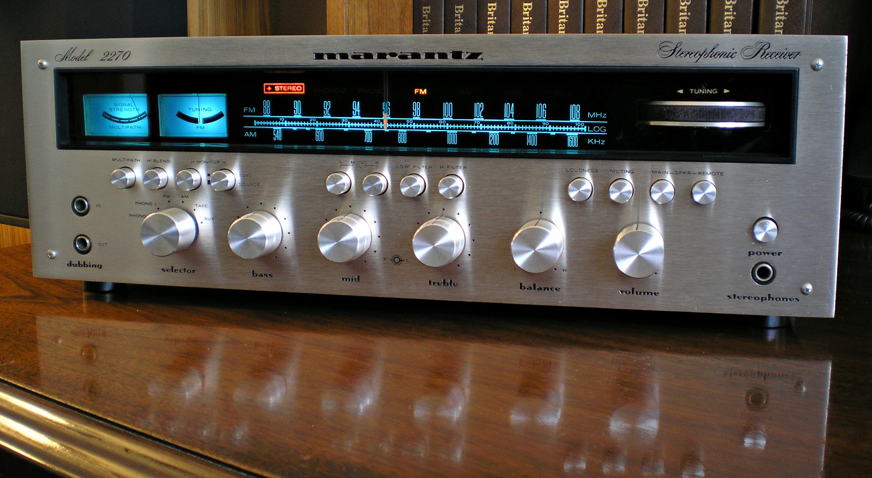 A Marantz 2270 receiver.