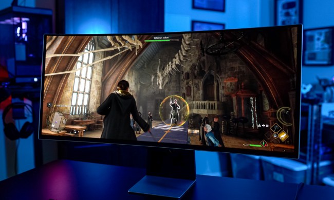 Hogwarts Legacy running on the Samsung Odyssey OLED G8.