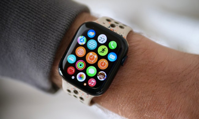 The Apple Watch Series 9 showing apps on the screen.