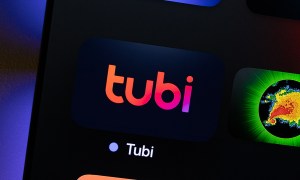 The Tubi app icon on Apple TV.