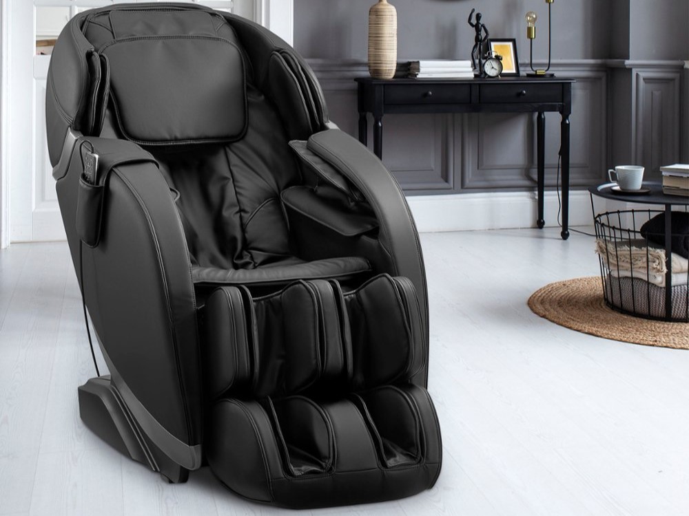 Insignia 2D Zero Gravity full body massage chair in living room.