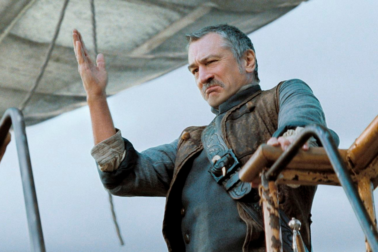 Robert De Niro stands on a ship deck in Stardust.