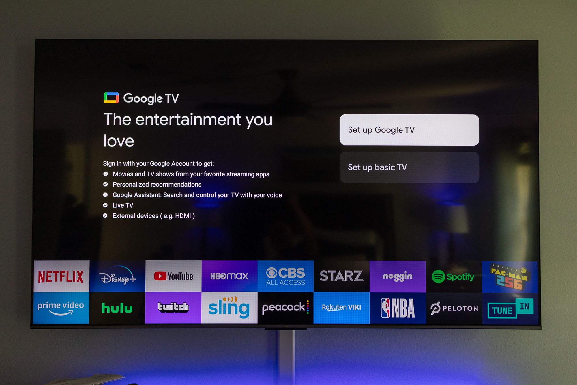 how to set up tcl q6 google tv setup 9