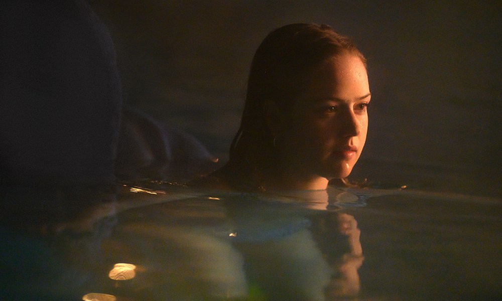 Amélie Hoeferle swims in a pool in Night Swim.