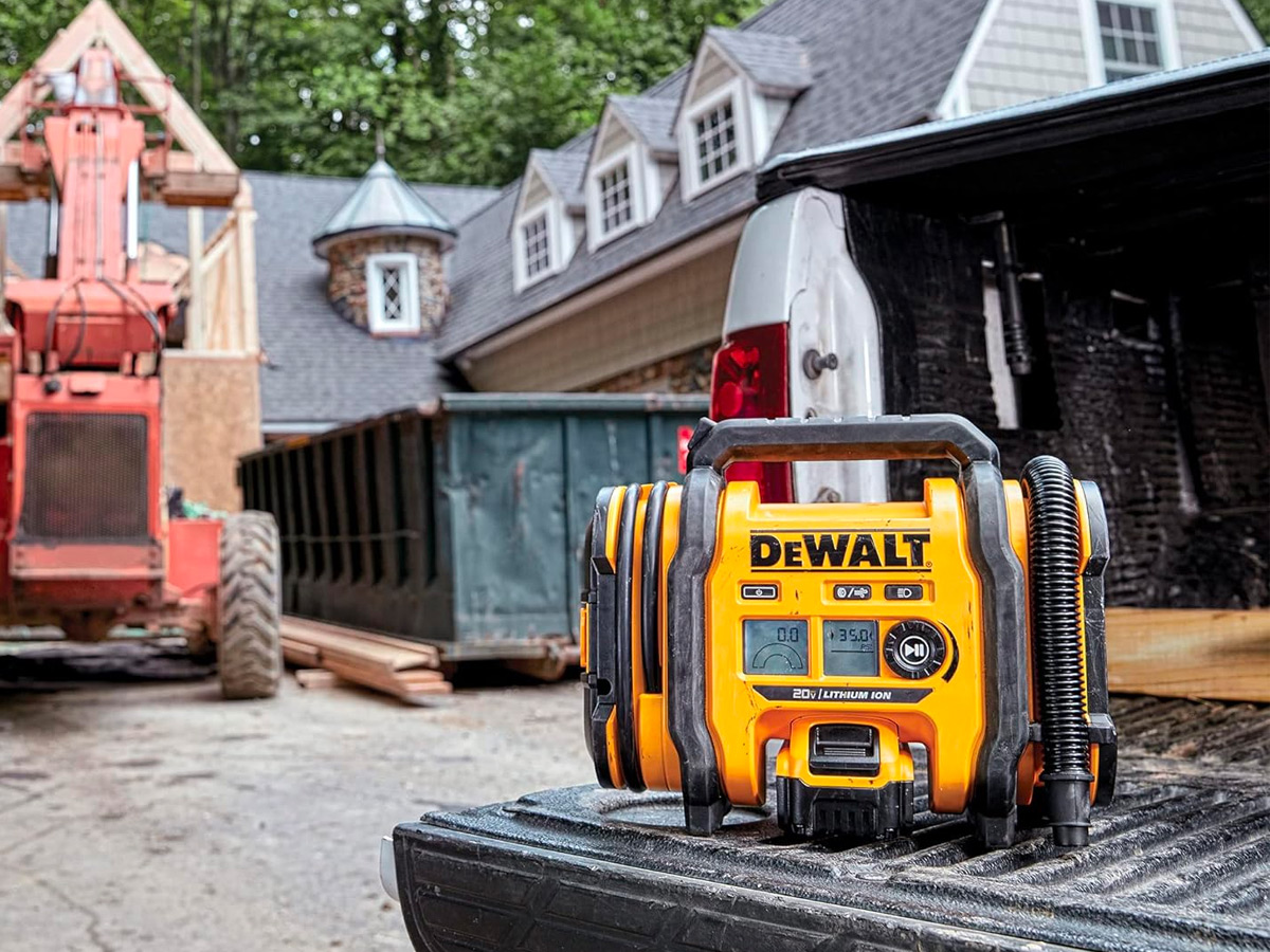 best portable tire inflators dewalt 20v max inflator