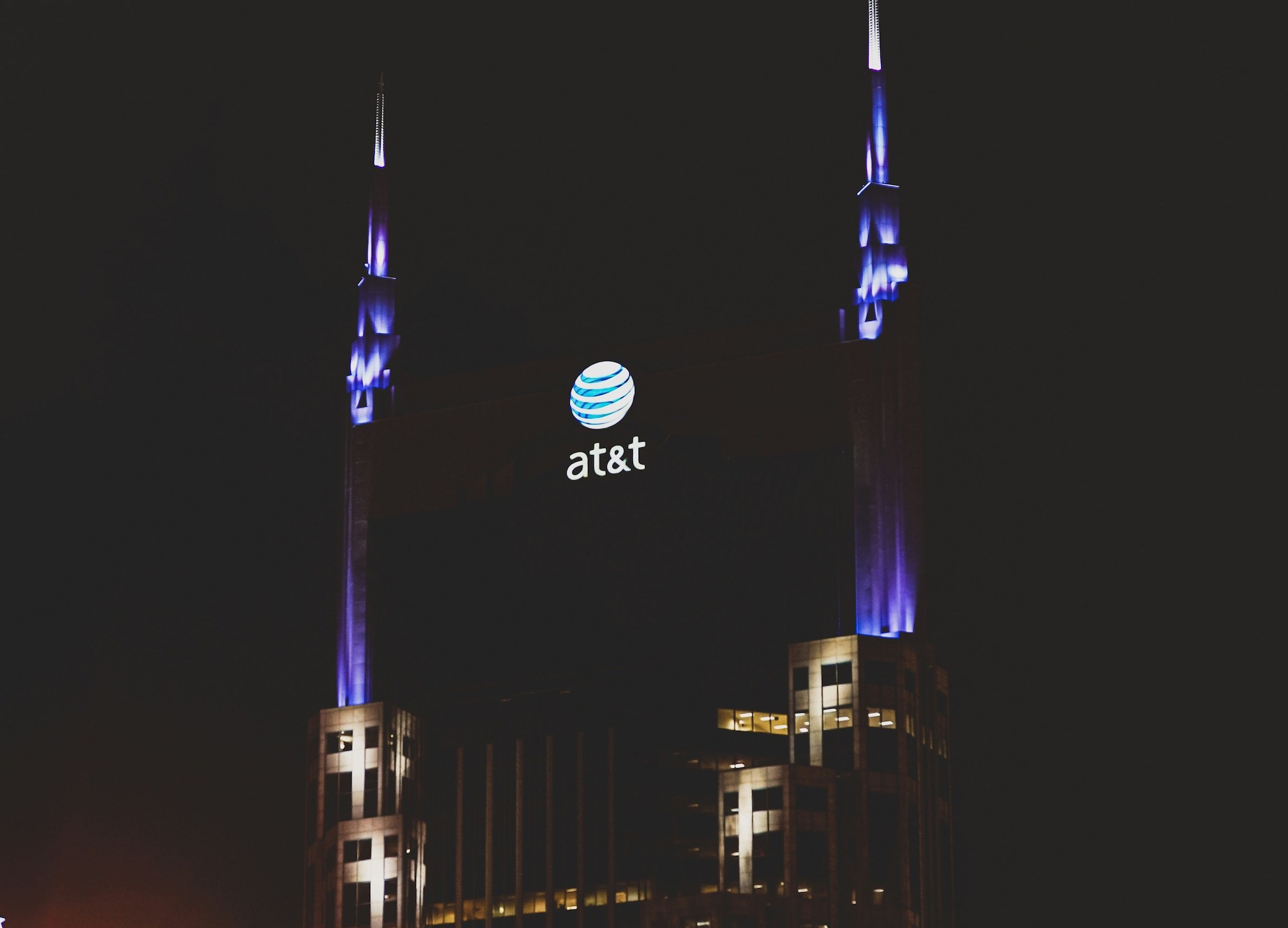 AT&T's logo.