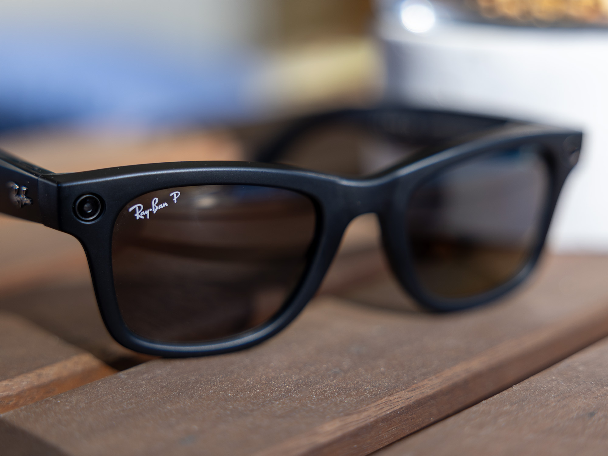 The Ray-Ban Meta Wayfarer smart sunglasses.