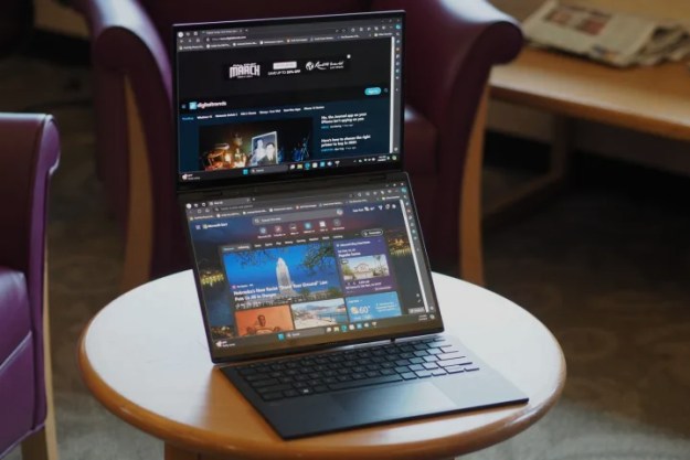 The two screens of the Zenbook Duo.