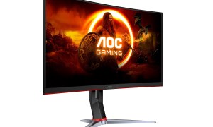 The AOC G2 Series curved gaming monitor on a white background.