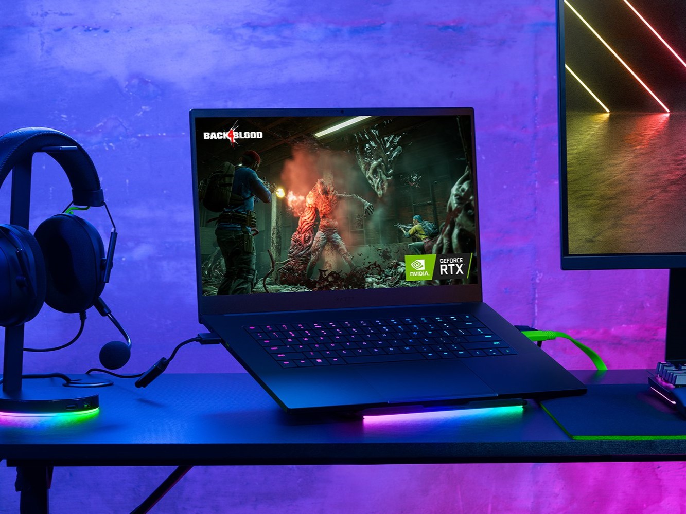 Razer Blade 15 lifestyle image on desk