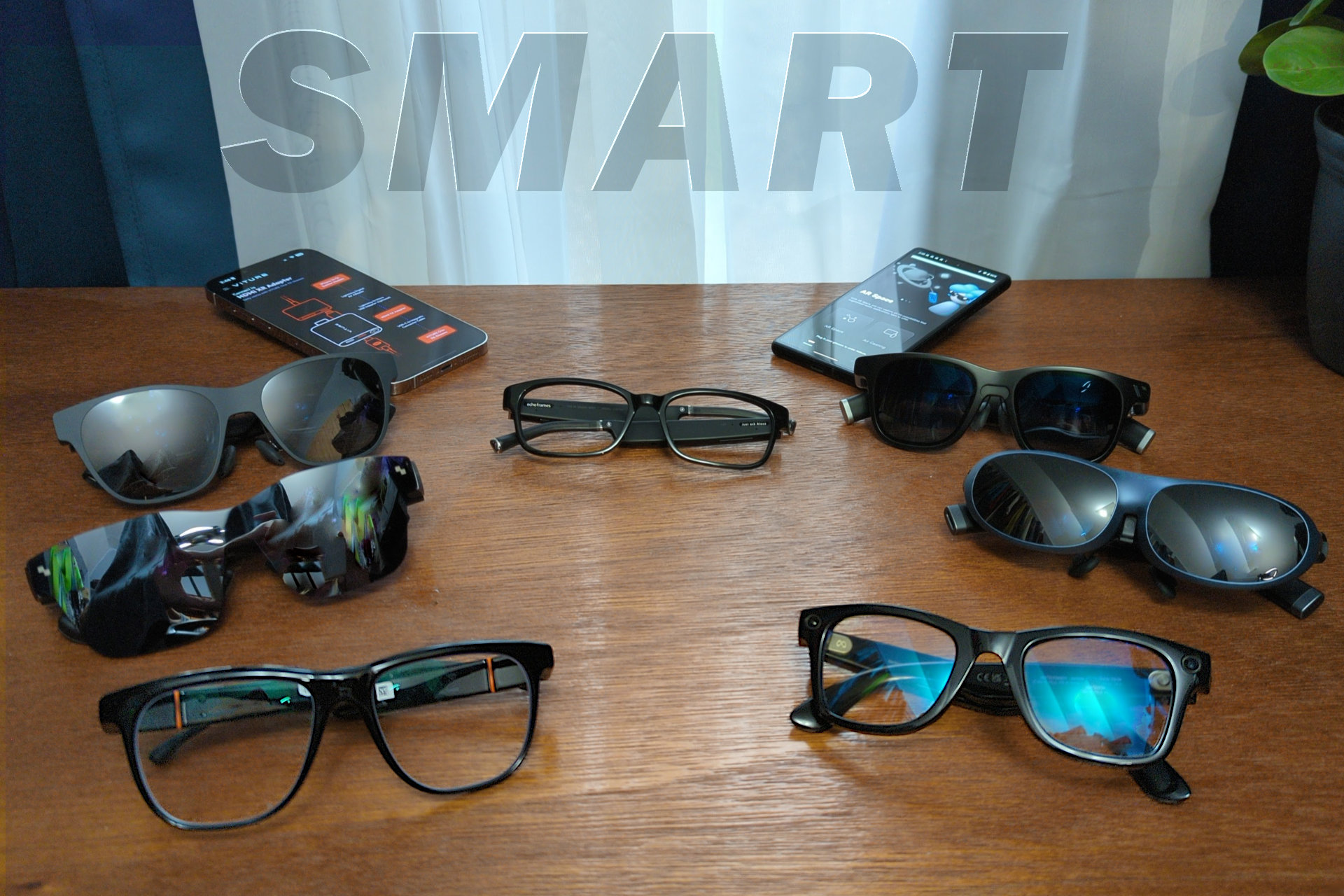 best smart glasses in text above seven with an iphone and android phone