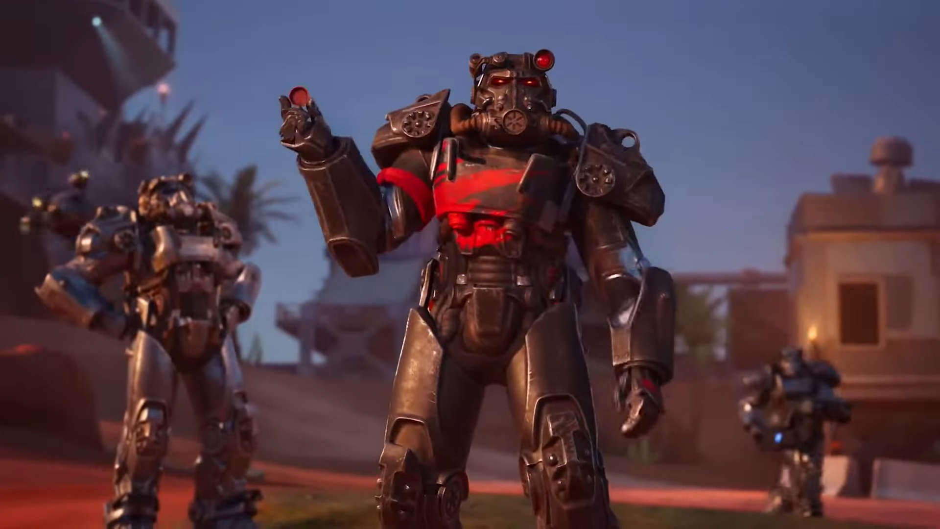 The fallout power armor in Fortnite.