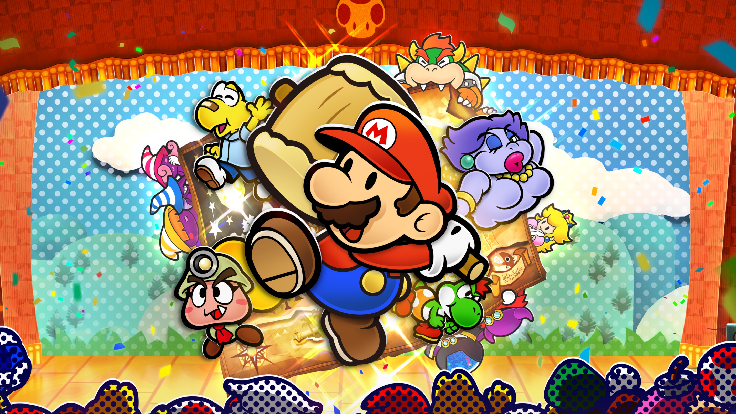 Cropped key art for Paper Mario: The Thousand-Year Door.