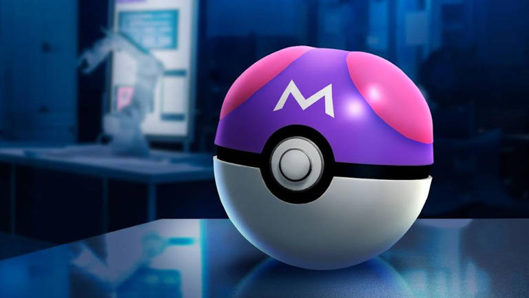 A master ball in a lab in Pokemon GO.