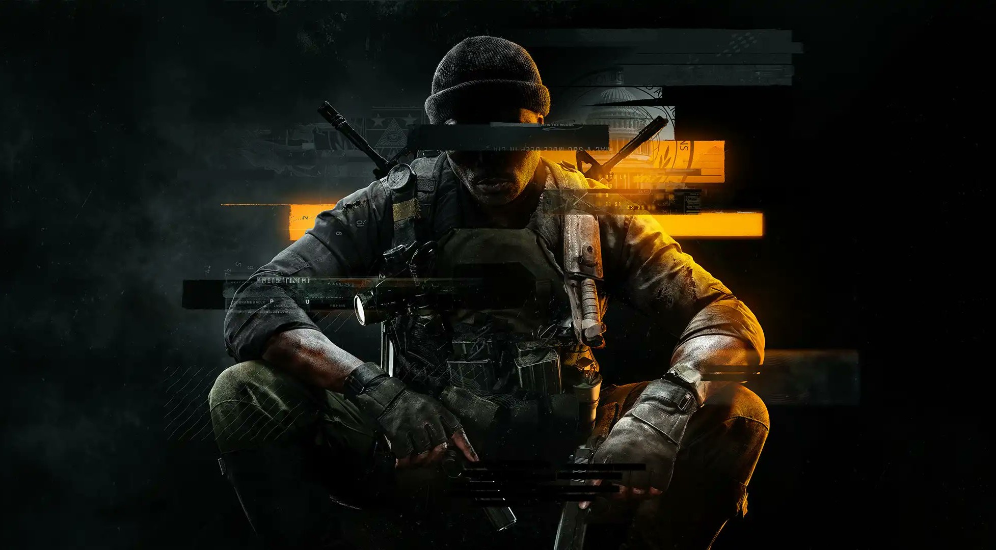 A soldier squats in Call of Duty: Black Ops 6 key art.