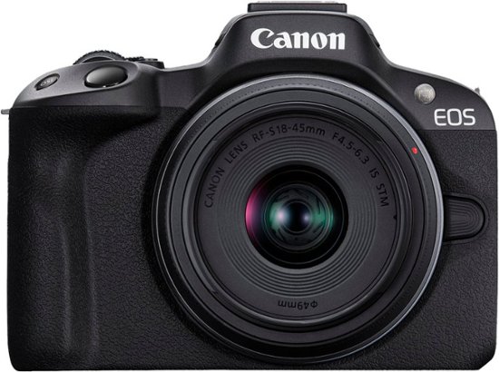 The Canon EOS R50 4K Mirrorless Camera.