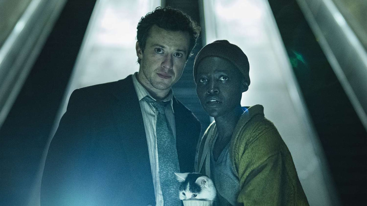 Joseph Quinn and Lupita Nyong'o in A Quiet Place: Day One.