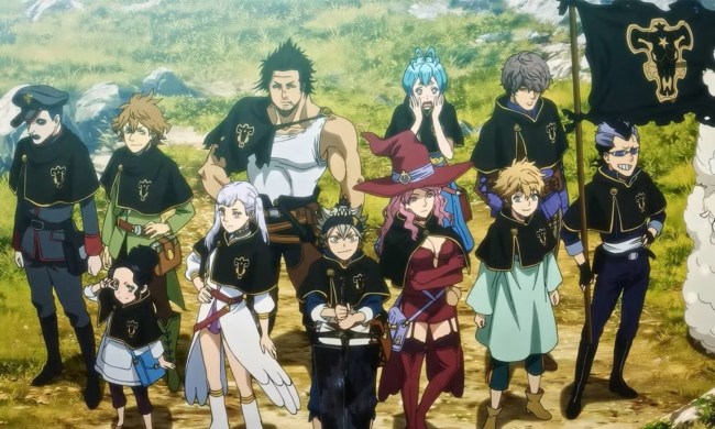 The main cast of Black Clover in anime key art.