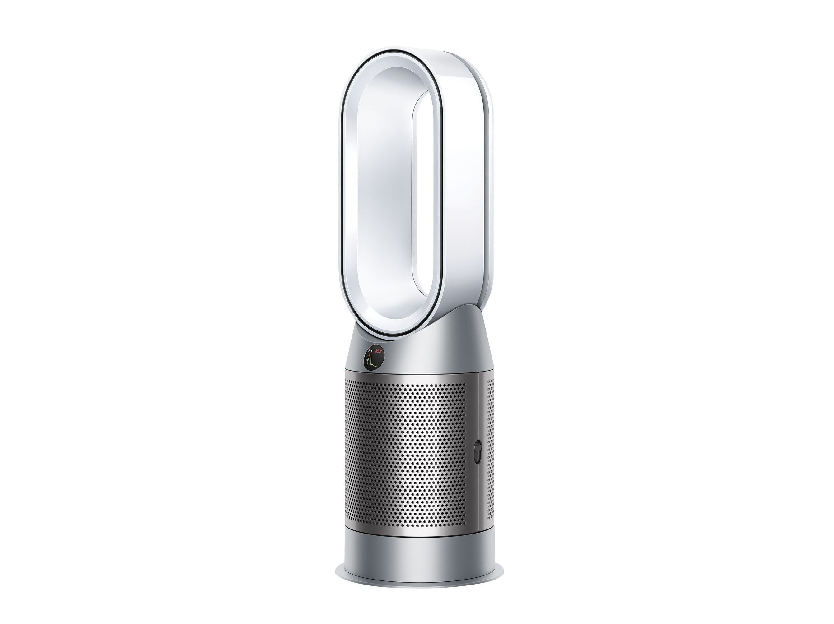 An image showing the bladeless Dyson Hot+Cool HP7A air purifier.