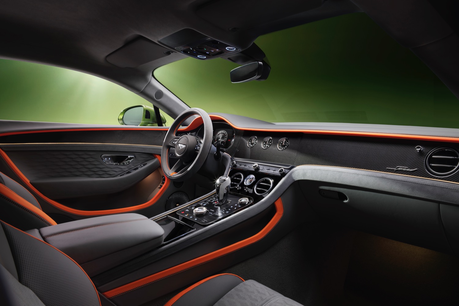 New Bentley Continental GT Speed interior (dashboard view).