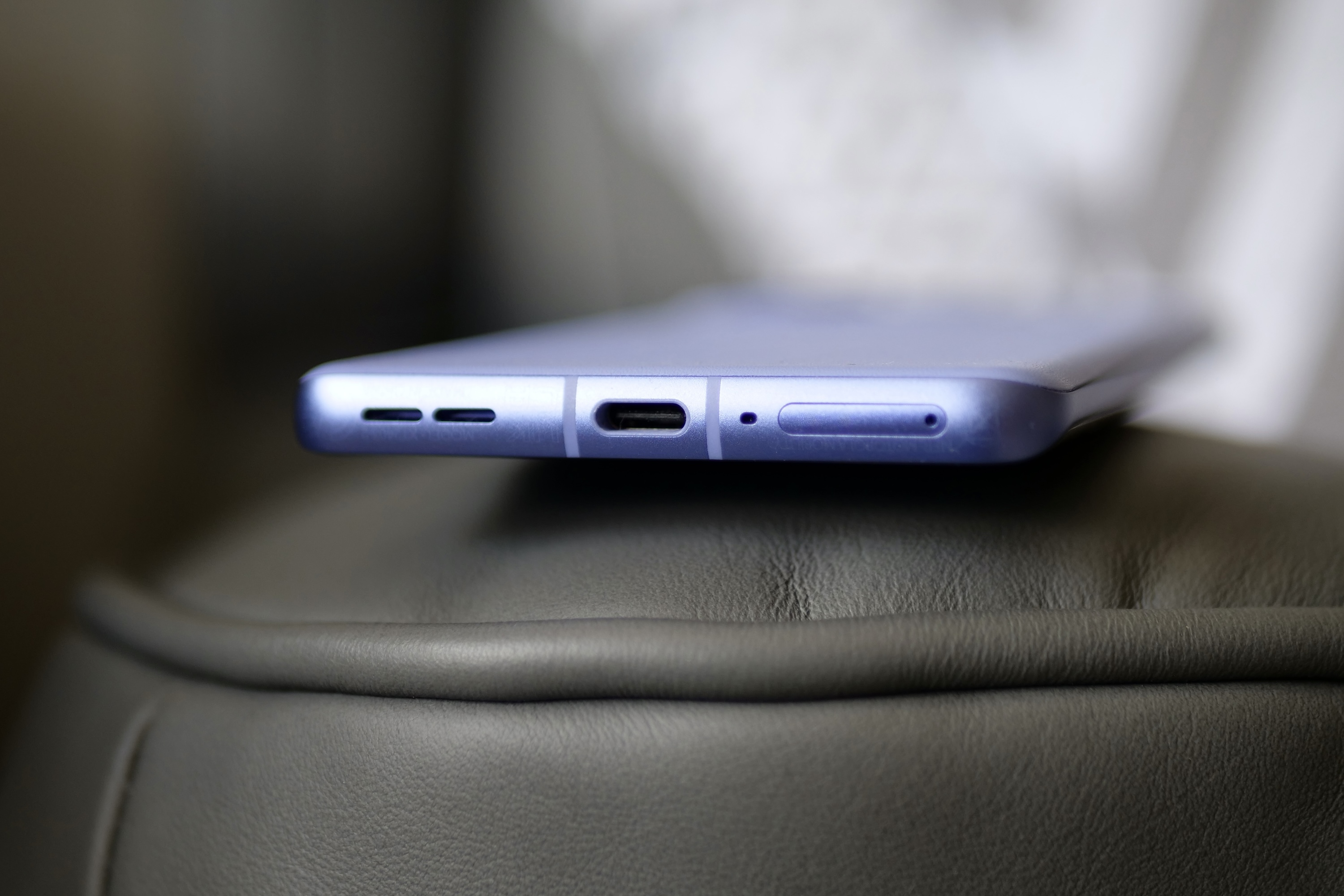 The Motorola Edge 50 Pro's charging port.