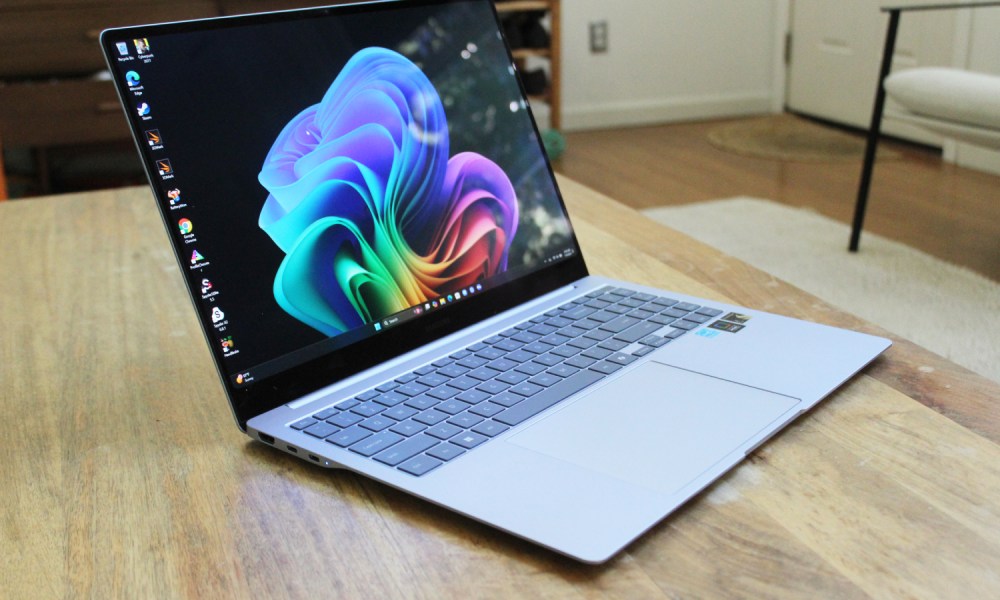 The Galaxy Book4 Edge on a table.