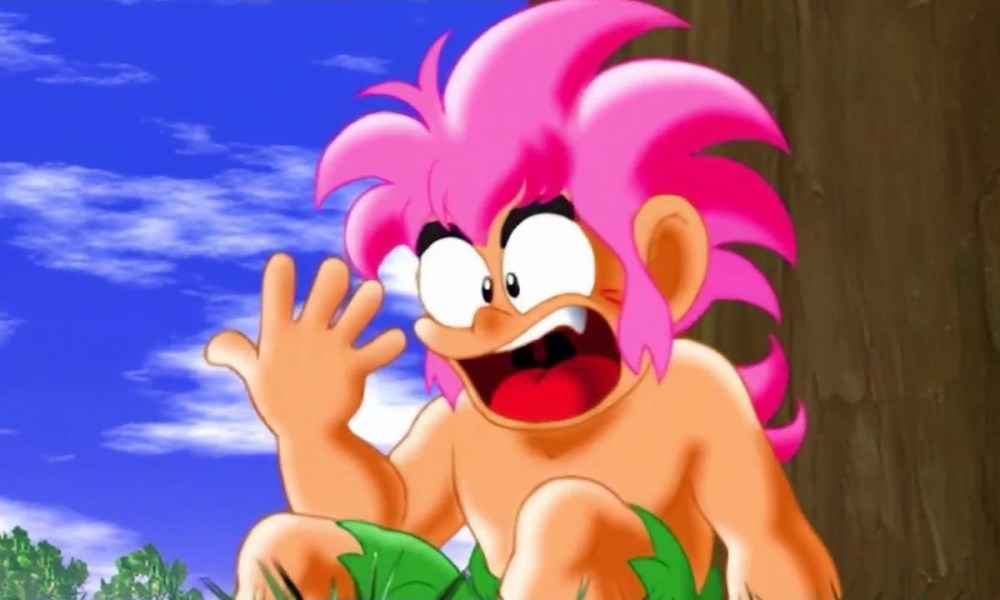 Tomba wakes up without his grandpa's bracelet in Tomba! Special Edition.