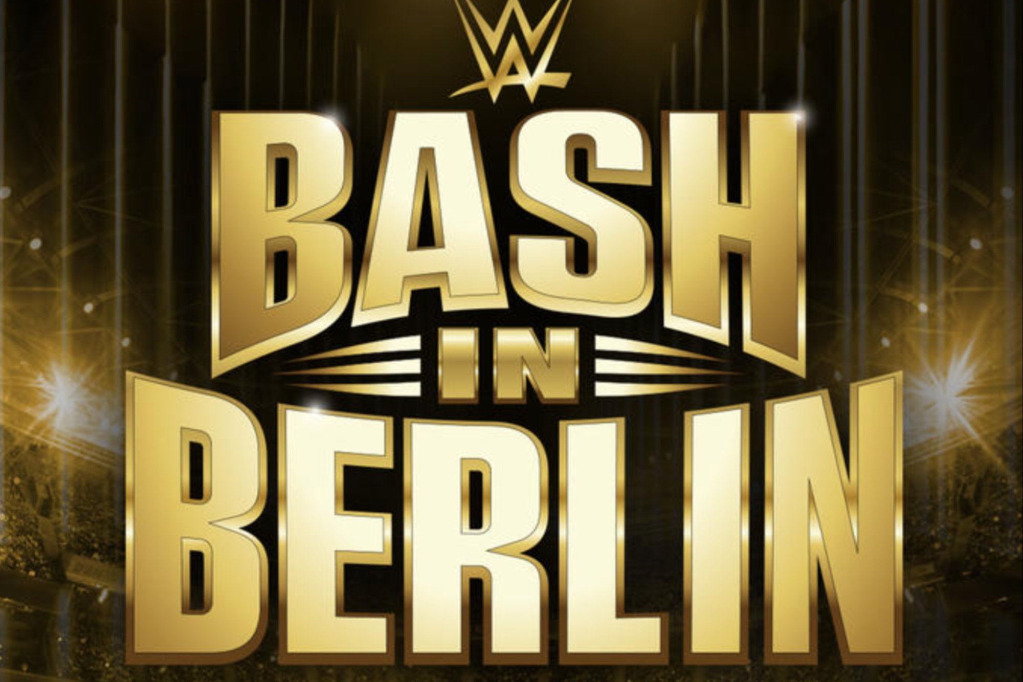 Logo of the WWE Bash in Berlin poster.