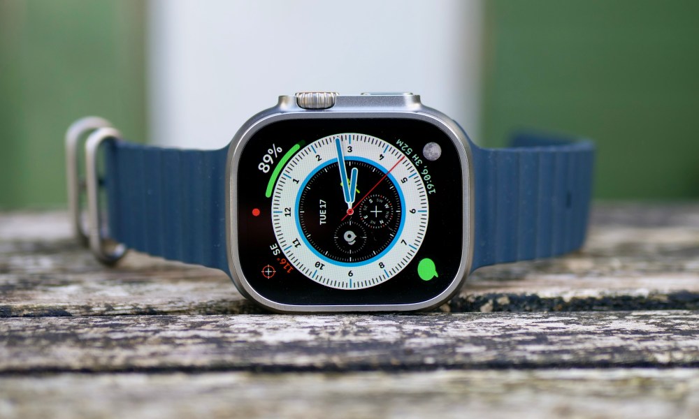 The front of the Apple Watch Ultra.