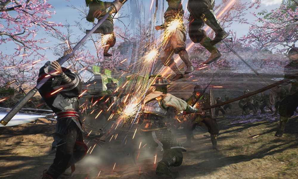 A warriors slashes enemies in Dynasty Warriors: Origins.