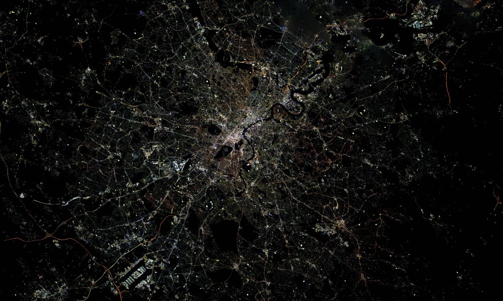 London seen from the ISS.