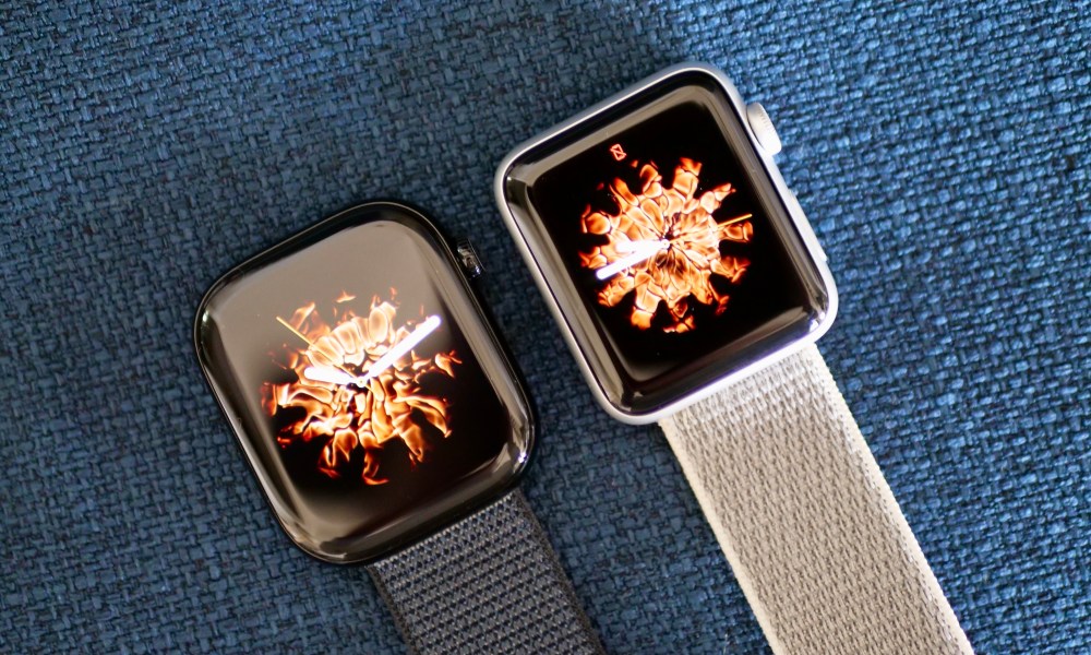 The Apple Watch Series 10 and the Apple Watch Series 3's screens.