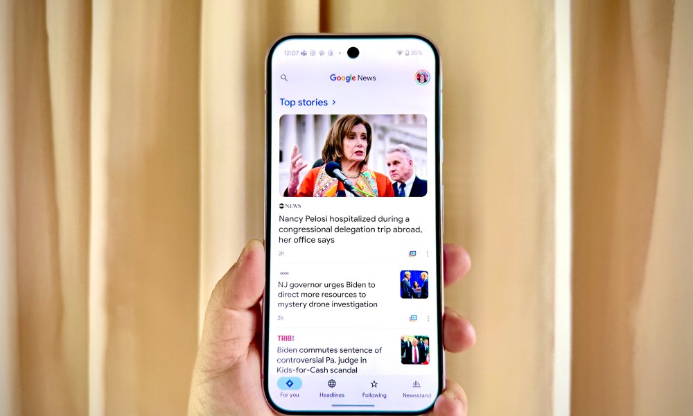 Google News on a Pixel 9 Pro.