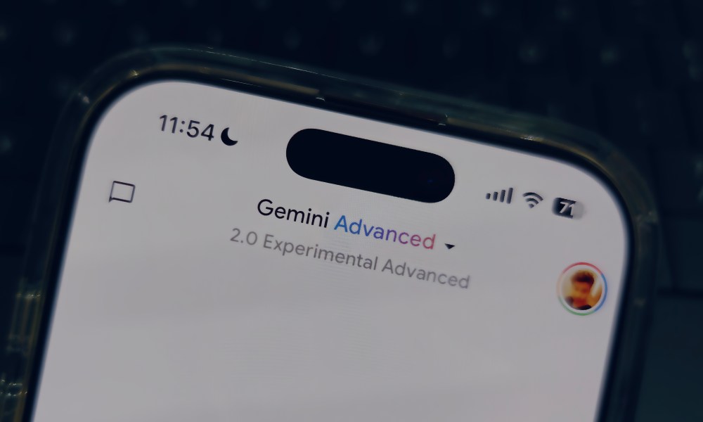 AI Model selector option in the Gemini mobile app for iPhones.