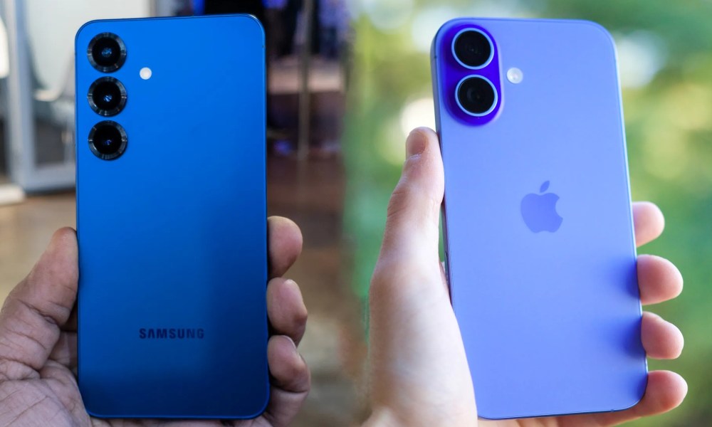 Samsung Galaxy S25 vs Apple iPhone 16.