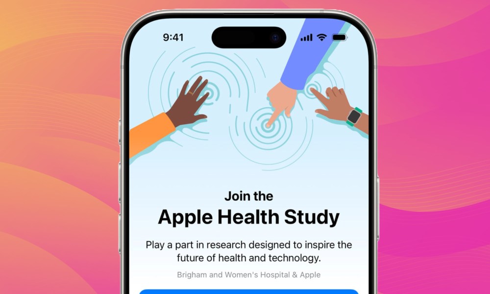 Banner inviting users to join Apple Health Study.