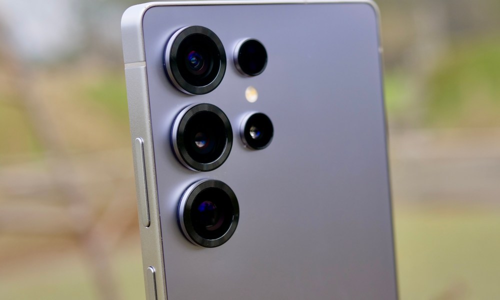 The Samsung Galaxy S25 Ultra's camera.