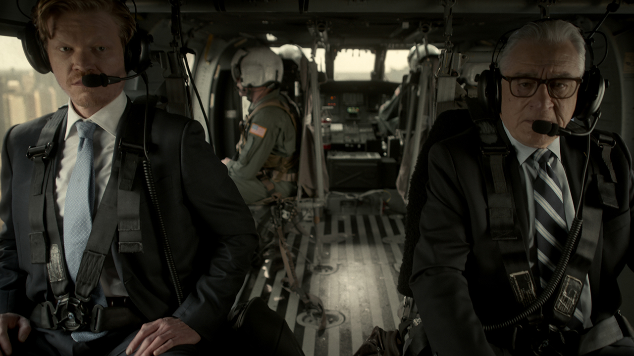 Two men in an airplane cockpit in Zero Day.